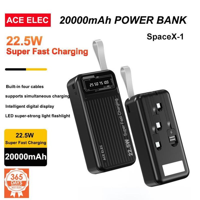 Ace Elec 20000mAh 22.5W Super Fast Charging Pøwer Bank