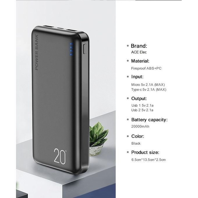 Ace Elec 20000 MAh Power Bank - Image 4
